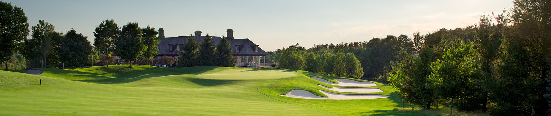 clubhouse from the golf course